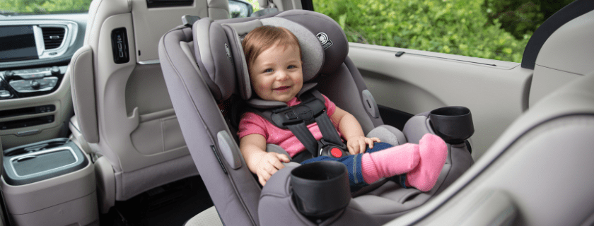 baby in a car seat