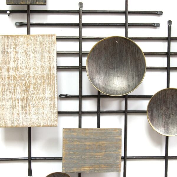 industrial wall decor close up